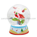 Globos de neve OEM decorativos de resina artesanal Snowball Snowdome